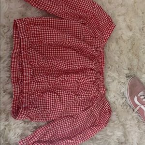 cute gingham print shirt